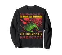 Vintage Los horrores nunca terminan rana rana horror Sudadera