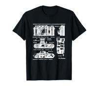 Vintage Low Aperture f1.9 Film Camera Diagram Photography Camiseta