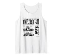 Vintage Low Aperture f1.9 Film Camera Diagram Photography Camiseta sin Mangas