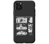 Vintage Low Aperture f1.9 Film Camera Diagram Photography Carcasa para iPhone 11 Pro MAX