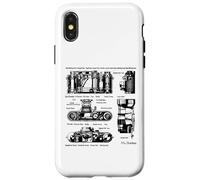 Vintage Low Aperture f1.9 Film Camera Diagram Photography Carcasa para iPhone X/XS