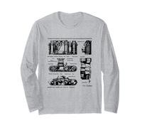 Vintage Low Aperture f1.9 Film Camera Diagram Photography Manga Larga