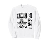 Vintage Low Aperture f1.9 Film Camera Diagram Photography Sudadera