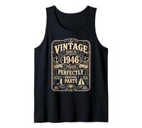 Vintage Made In 1946 Nautical Sailing Boat 80th Birthday Men Camiseta sin Mangas