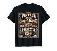 Vintage Made In 1946 Western Birthday Born in 1946 Birthday Camiseta
