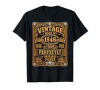 Vintage Made In 1946 Western Birthday Born in 1946 Birthday Camiseta