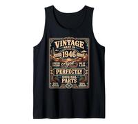 Vintage Made In 1946 Western Birthday Born in 1946 Birthday Camiseta sin Mangas