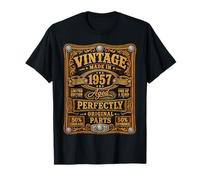 Vintage Made In 1957 Western Birthday Born in 1957 Birthday Camiseta