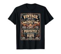 Vintage Made In 1957 Western Birthday Born in 1957 Birthday Camiseta