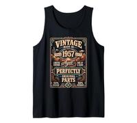 Vintage Made In 1957 Western Birthday Born in 1957 Birthday Camiseta sin Mangas