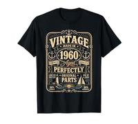 Vintage Made In 1960 Nautical Sailing Boat 66th Birthday Men Camiseta