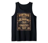 Vintage Made In 1960 Western Train Born in 1960 Birthday Camiseta sin Mangas