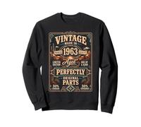 Vintage Made In 1963 Western Birthday Born in 1963 Birthday Sudadera
