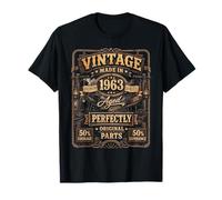 Vintage Made In 1963 Western Train Born in 1963 Birthday Camiseta