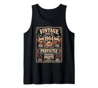 Vintage Made In 1964 Western Birthday Born in 1964 Birthday Camiseta sin Mangas