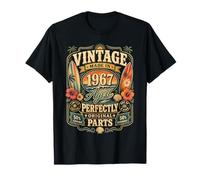 Vintage Made In 1967 Tropical Beach Born in 1967 Birthday Camiseta
