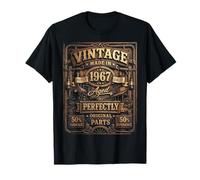 Vintage Made In 1967 Western Train Born in 1967 Birthday Camiseta