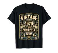 Vintage Made In 1970 Nautical Sailing Boat 56th Birthday Men Camiseta