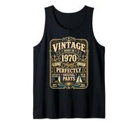 Vintage Made In 1970 Nautical Sailing Boat 56th Birthday Men Camiseta sin Mangas