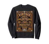 Vintage Made In 1970 Western Birthday Born in 1970 Birthday Sudadera