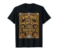Vintage Made In 1972 Western Birthday Born in 1972 Birthday Camiseta