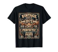 Vintage Made In 1972 Western Birthday Born in 1972 Birthday Camiseta