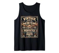 Vintage Made In 1973 Western Birthday Born in 1973 Birthday Camiseta sin Mangas