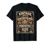 Vintage Made In 1974 Western Birthday Born in 1974 Birthday Camiseta
