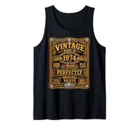 Vintage Made In 1974 Western Birthday Born in 1974 Birthday Camiseta sin Mangas