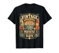 Vintage Made In 1975 Tropical Beach Born in 1975 Birthday Camiseta