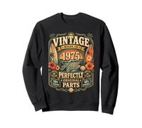 Vintage Made In 1975 Tropical Beach Born in 1975 Birthday Sudadera