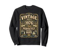 Vintage Made In 1976 Nautical Sailing Boat 50th Birthday Men Sudadera