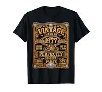 Vintage Made In 1977 Western Birthday Born in 1977 Birthday Camiseta