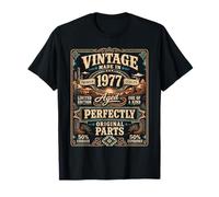 Vintage Made In 1977 Western Birthday Born in 1977 Birthday Camiseta