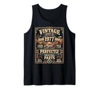 Vintage Made In 1977 Western Birthday Born in 1977 Birthday Camiseta sin Mangas