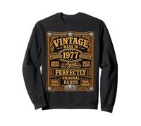 Vintage Made In 1977 Western Birthday Born in 1977 Birthday Sudadera