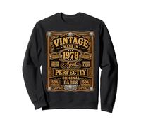 Vintage Made In 1978 Western Birthday Born in 1978 Birthday Sudadera