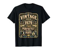 Vintage Made In 1979 Nautical Sailing Boat 47th Birthday Men Camiseta
