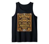 Vintage Made In 1986 Western Birthday Born in 1986 Birthday Camiseta sin Mangas
