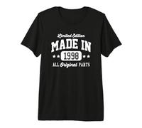 Vintage Made In 1998 Edición Limitada Original Parts Dark Camiseta Premium