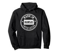 Vintage Made In Kansas State Edición Limitada Orgullo de Estados Unidos Sudadera con Capucha