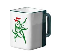 Vintage Mahjong Mug - Aesthetic Chinese Ceramic, Desk Decoration, Gift Set, Lead-Free and Safe, 400ml Ceramic Coffee Mug, Novelty Mahjong Cup | for Women, Men, Family, Friends, Home, Kitchen, Travel