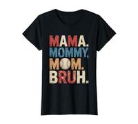 Vintage Mama Mommy Mom Bruh Baseball Mom Mother's Day Camiseta
