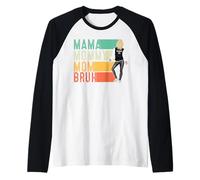 Vintage Mama Mommy Mom Bruh Funny Mothers Day For Mom Camiseta Manga Raglan