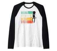 Vintage Mama Mommy Mom Bruh Funny Mothers Day For Moms Camiseta Manga Raglan