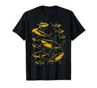 Vintage Mamíferos Acuáticos Submarino Escalofrío de Tiburones Camiseta
