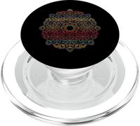 Vintage Mandala Meditación Colores Símbolo Arte Diseño PopSockets PopGrip para MagSafe