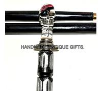 Vintage mango de calavera Walking canes-designer Walking canes-vintage estilo bastones de Senderismo