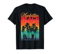 Vintage Manhattan Beach LA Condado de Sunset Surf Surf Vibes Camiseta