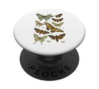 Vintage Mariposa y Polilla Naturaleza Amante Fairycore Estética PopSockets PopGrip Adhesivo